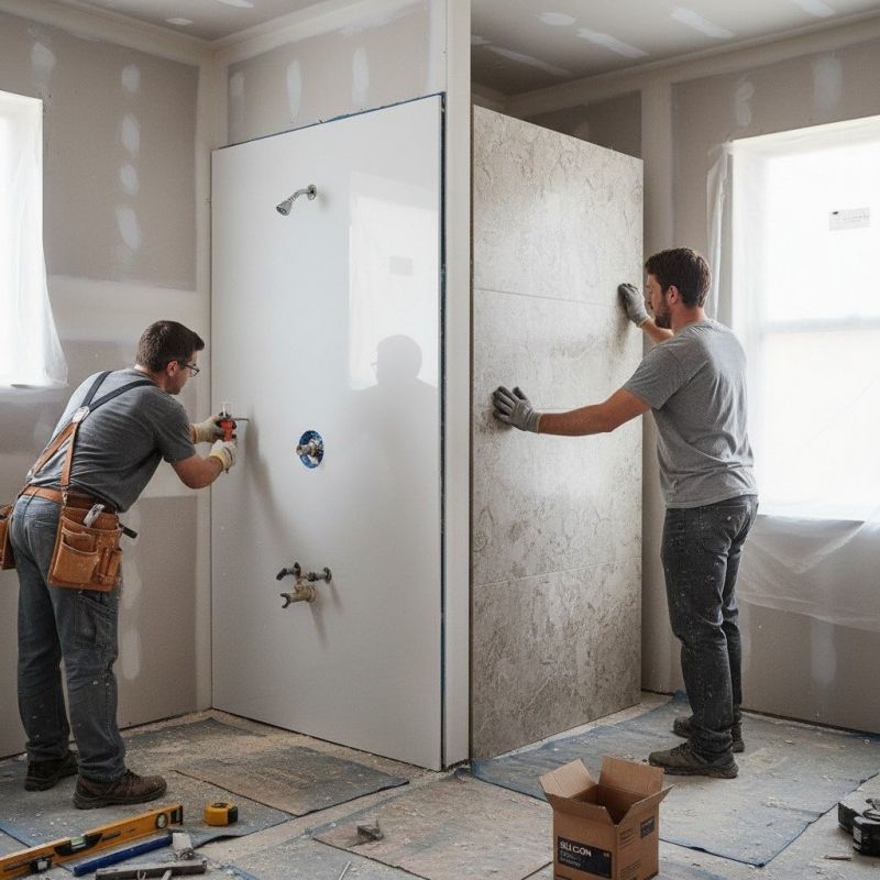 Local Shower Remodeling pros at work