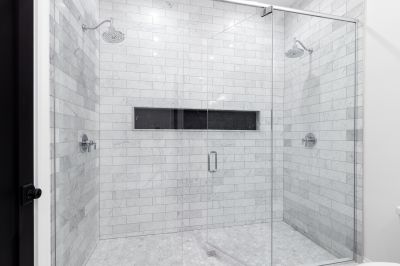 Elegant Shower with Frameless Glass